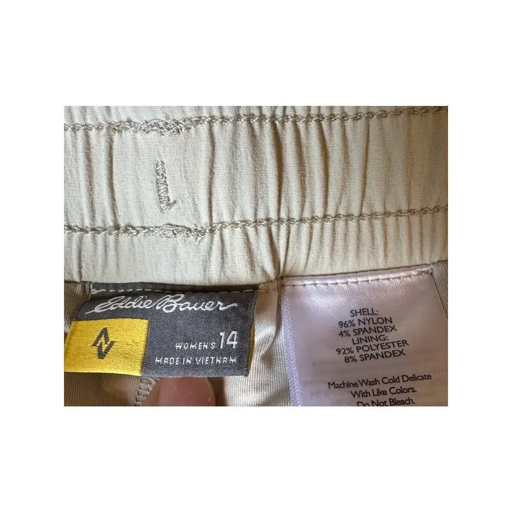 Columbia Beige Skort Skirt Women’s Size 14 Outdoor Hiking Casual Activewear